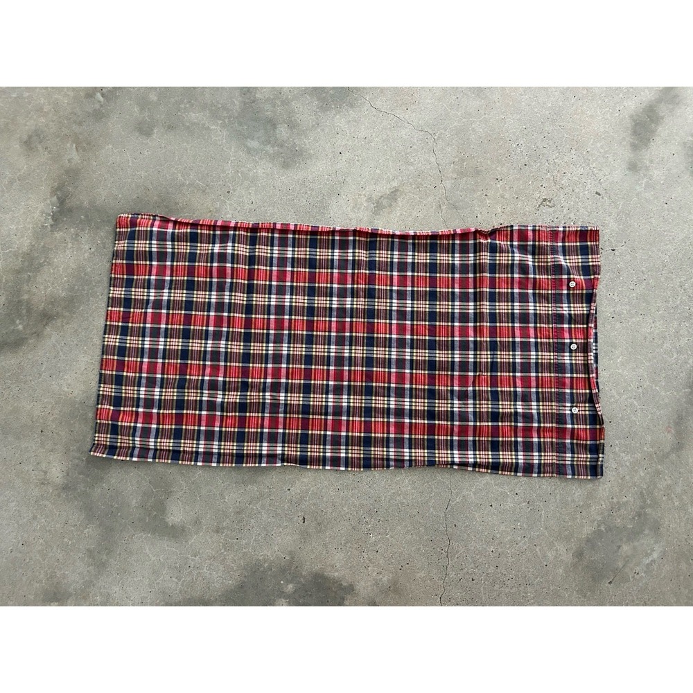 Vintage Ralph Lauren KENNEBUNKPORT Tartan Plaid Pillowcase VGUC